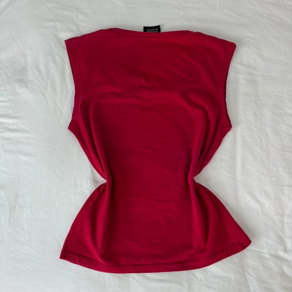 Y2K Red‎ Tee with Bow - Picture 4 of 4